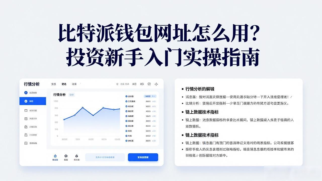 比特派钱包网址怎么用？投资新手入门实操指南