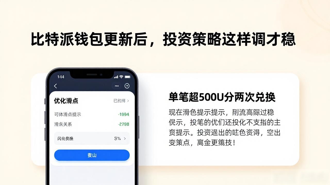 比特派钱包更新后，投资策略这样调才稳