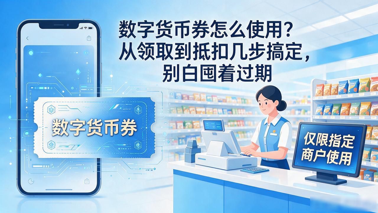 数字货币券怎么使用？从领取到抵扣几步搞定，别白囤着过期