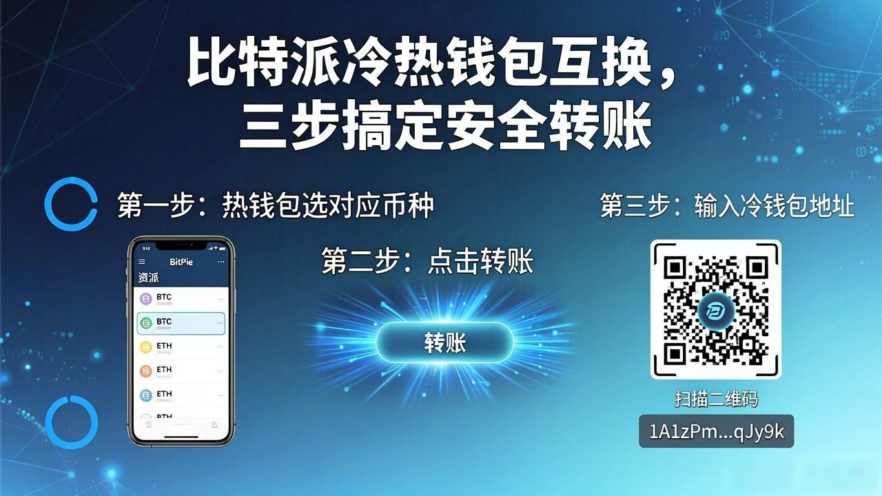 比特派冷热钱包互换，三步搞定安全转账