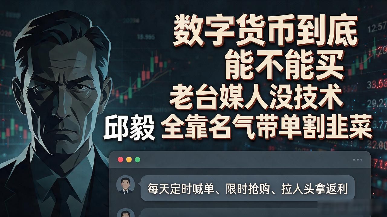 邱毅数字货币到底能不能买 老台媒人没技术全靠名气带单割韭菜
