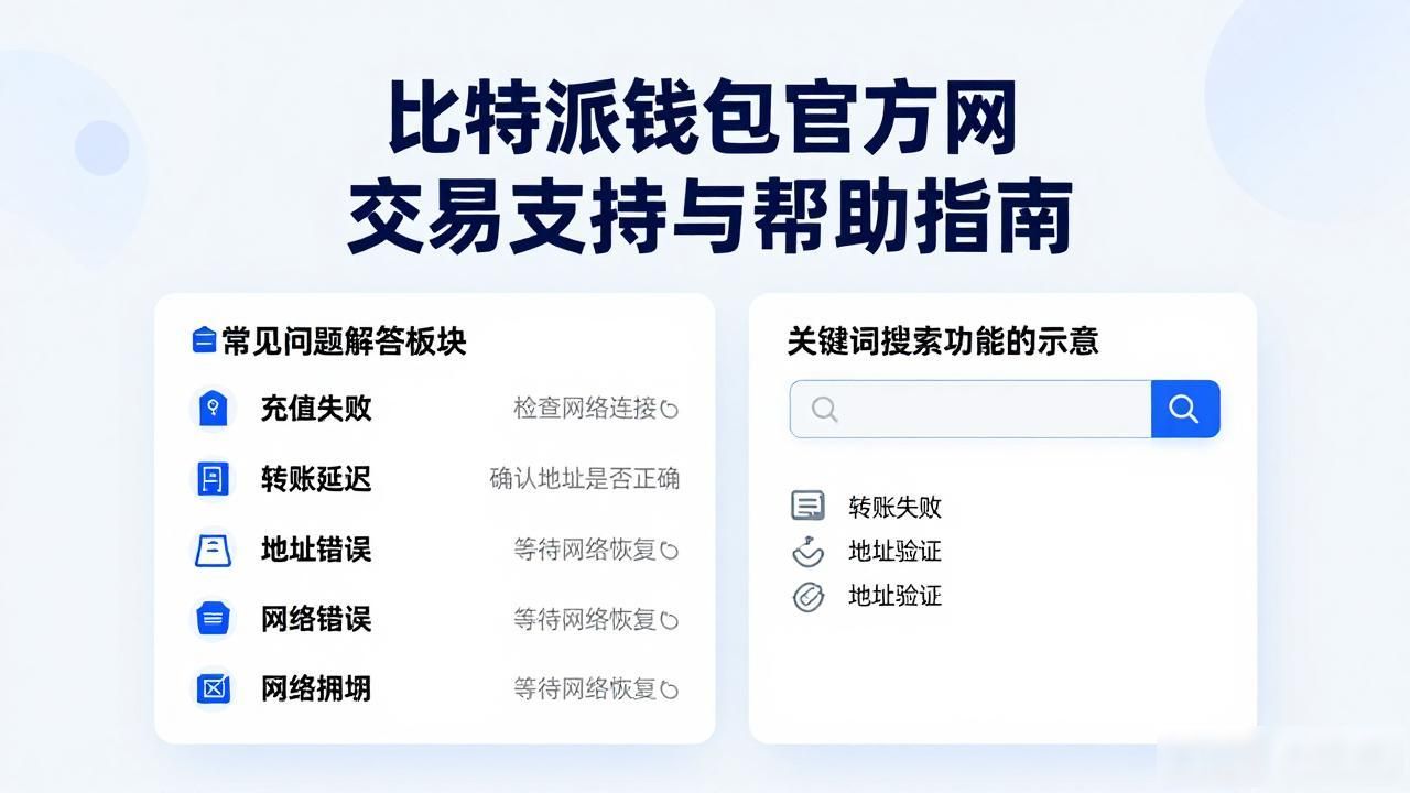 比特派钱包官方网交易支持与帮助指南