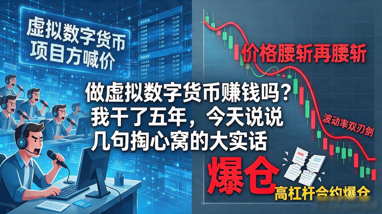 做虚拟数字货币赚钱吗？我干了五年，今天说几句掏心窝的大实话