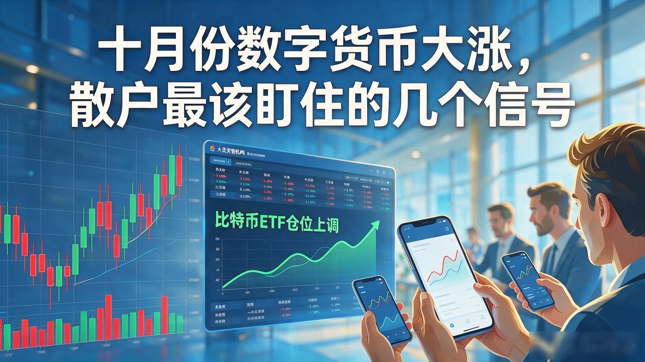 十月份数字货币大涨，散户最该盯住的几个信号