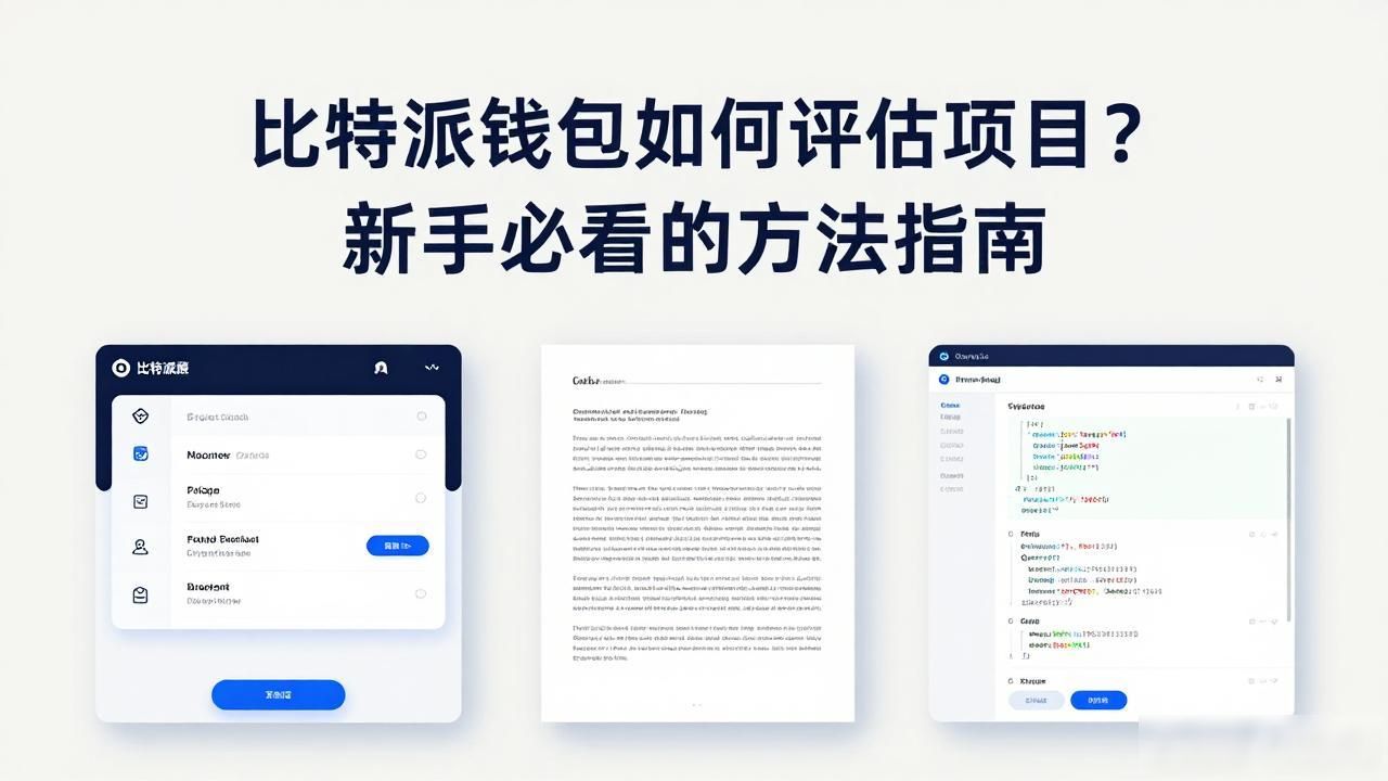 比特派钱包如何评估项目？新手必看的方法指南