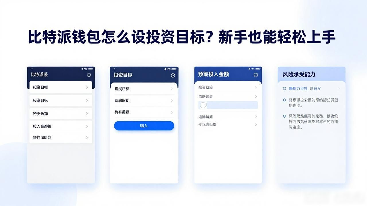 比特派钱包怎么设投资目标？新手也能轻松上手