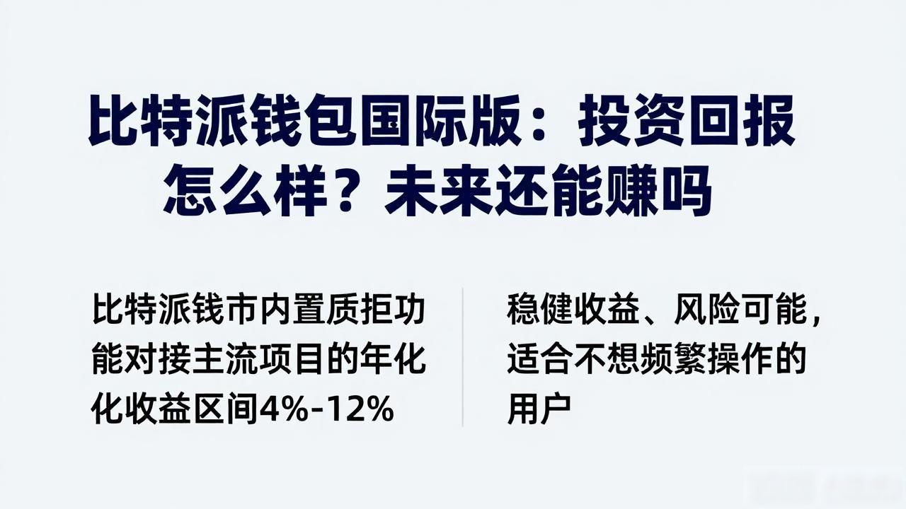 比特派钱包多链支持功能_比特派钱包国际版的投资回顾与展望_比特派钱包国际版