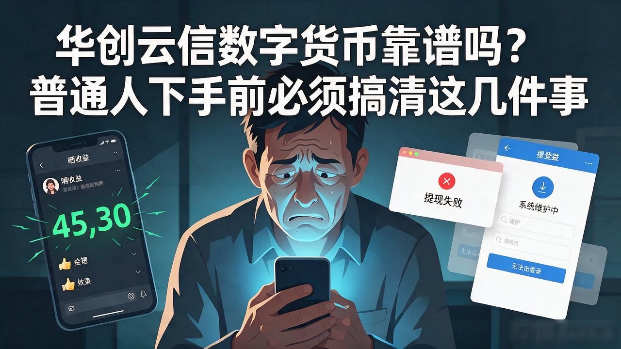 华创云信数字货币靠谱吗？普通人下手前必须搞清这几件事