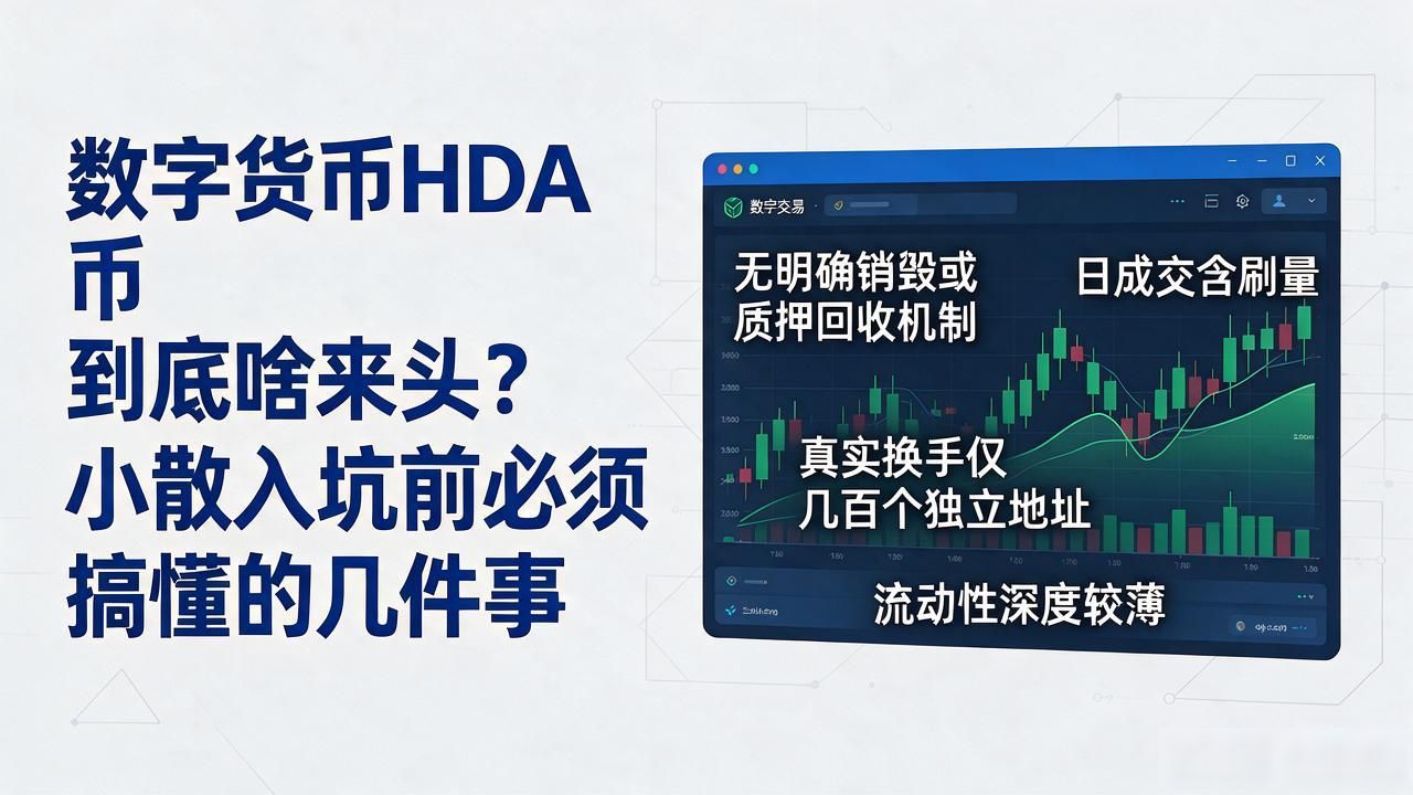 数字货币HDA币到底啥来头？小散入坑前必须搞懂的几件事