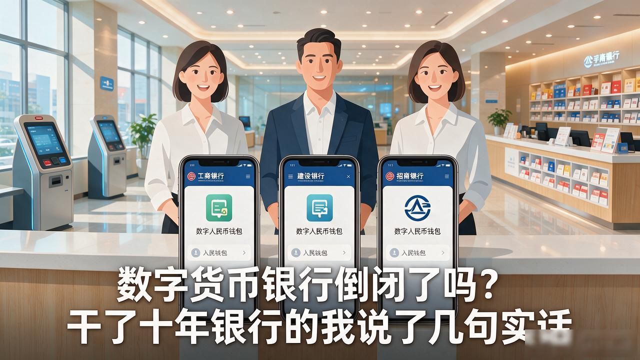 数字货币银行倒闭了吗？干了十年银行的我说了几句实话
