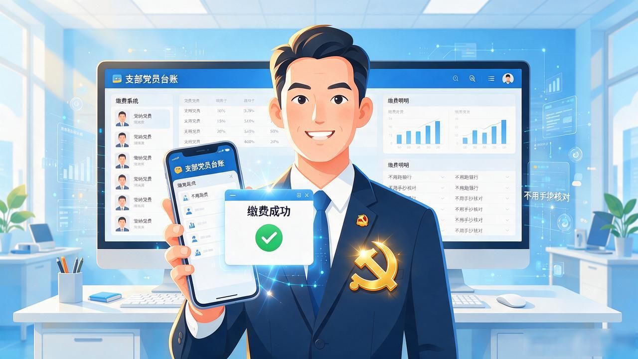 数字货币交党费到底怎么操作？手机扫一下就行，再也不用跑银行了