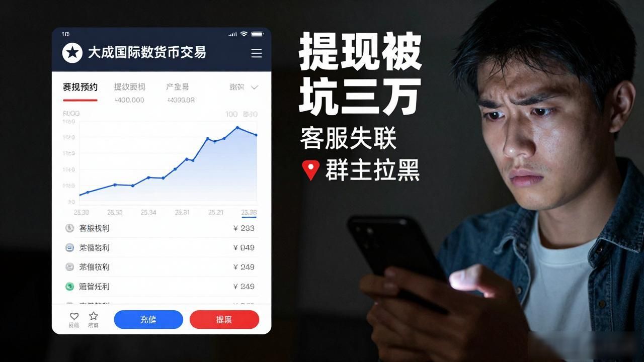 大成国际数字货币交易到底靠不靠谱，被坑了三万后我说几句实话