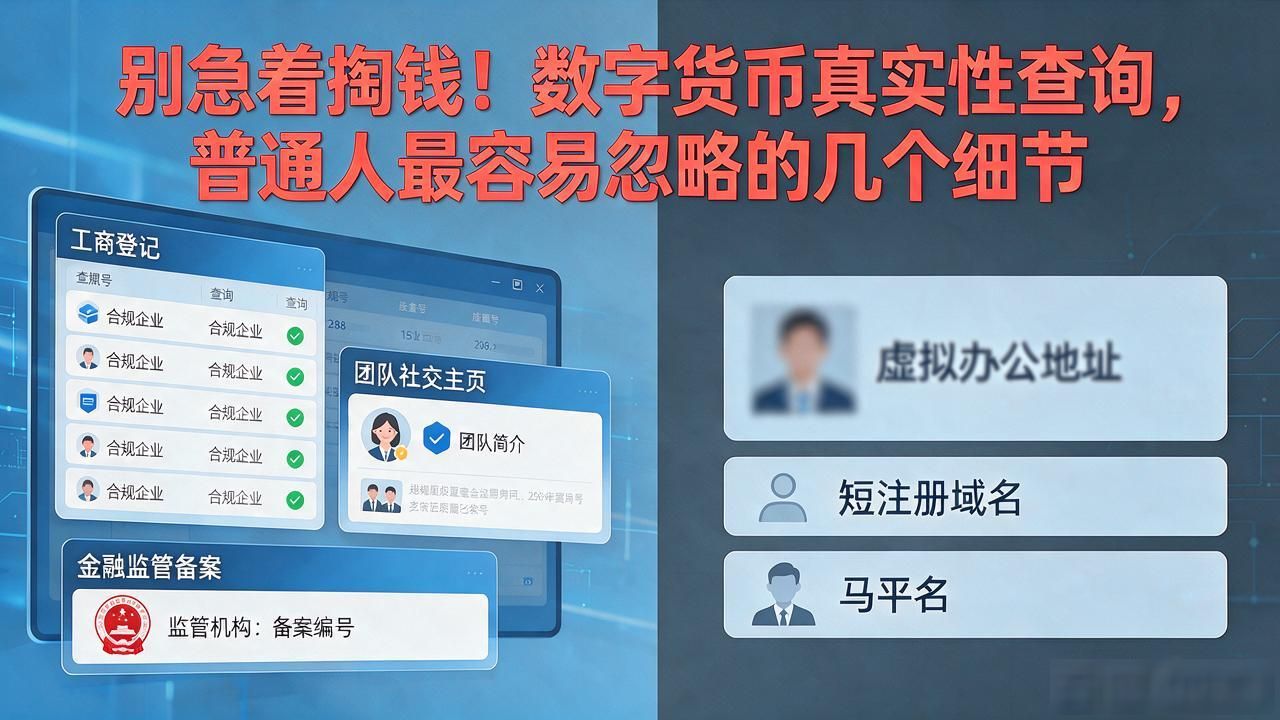 别急着掏钱！数字货币真实性查询，普通人最容易忽略的几个细节