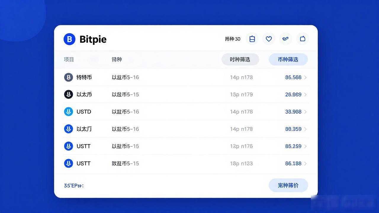 Bitpie钱包管理多币种，这样更高效