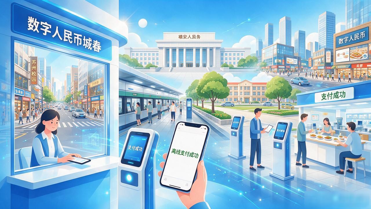 中国数字货币测试版到哪一步了？试点城市数字人民币已能付地铁