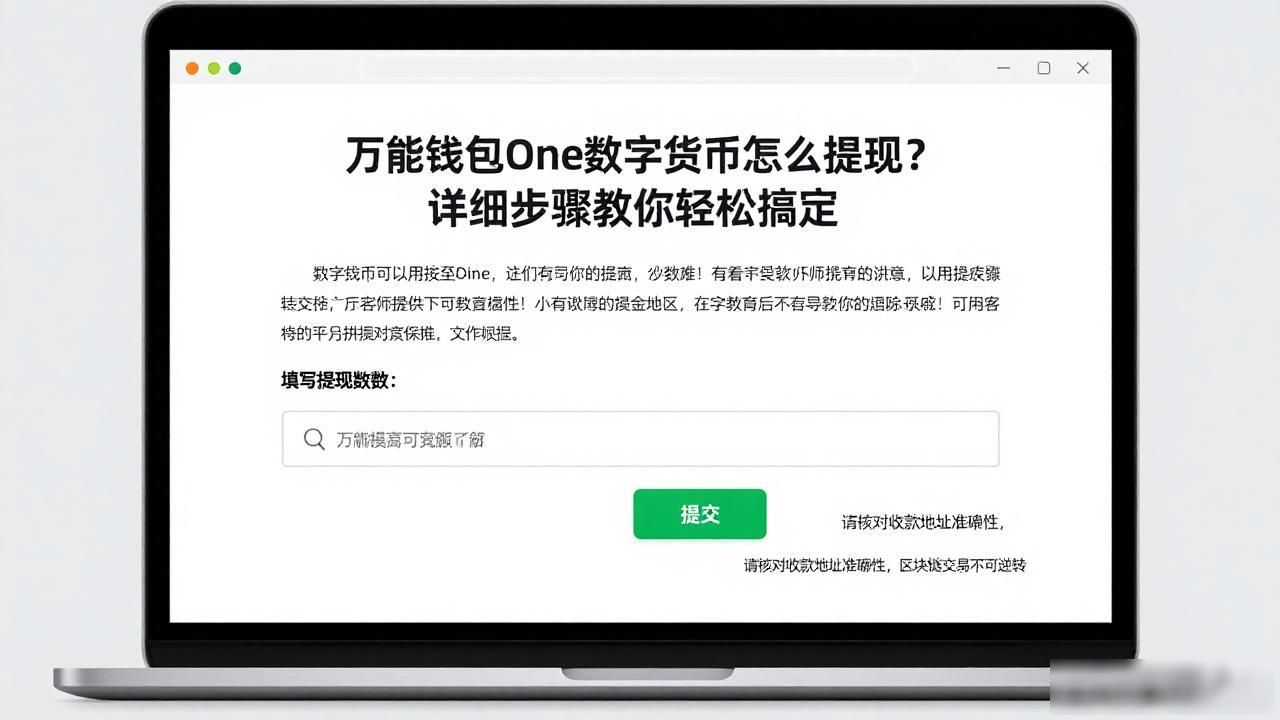 万能钱包one数字货币怎么提现？详细步骤教你轻松搞定