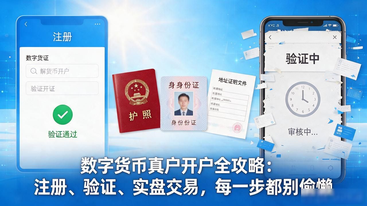 数字货币真户开户全攻略：注册、验证、实盘交易，每一步都别偷懒