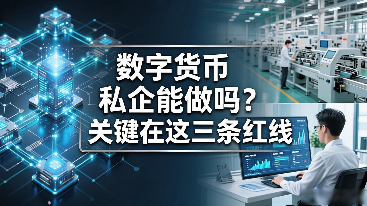 数字货币私企能做吗？关键在这三条红线