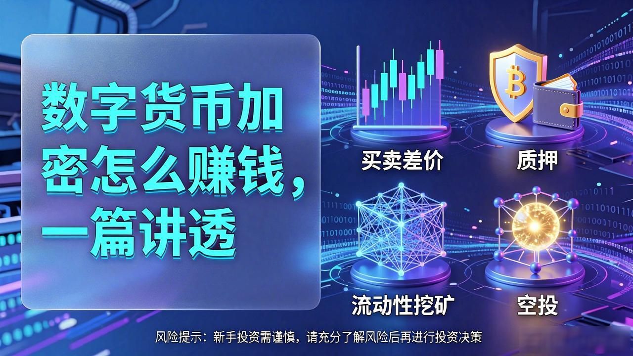 数字货币加密怎么赚钱，一篇讲透