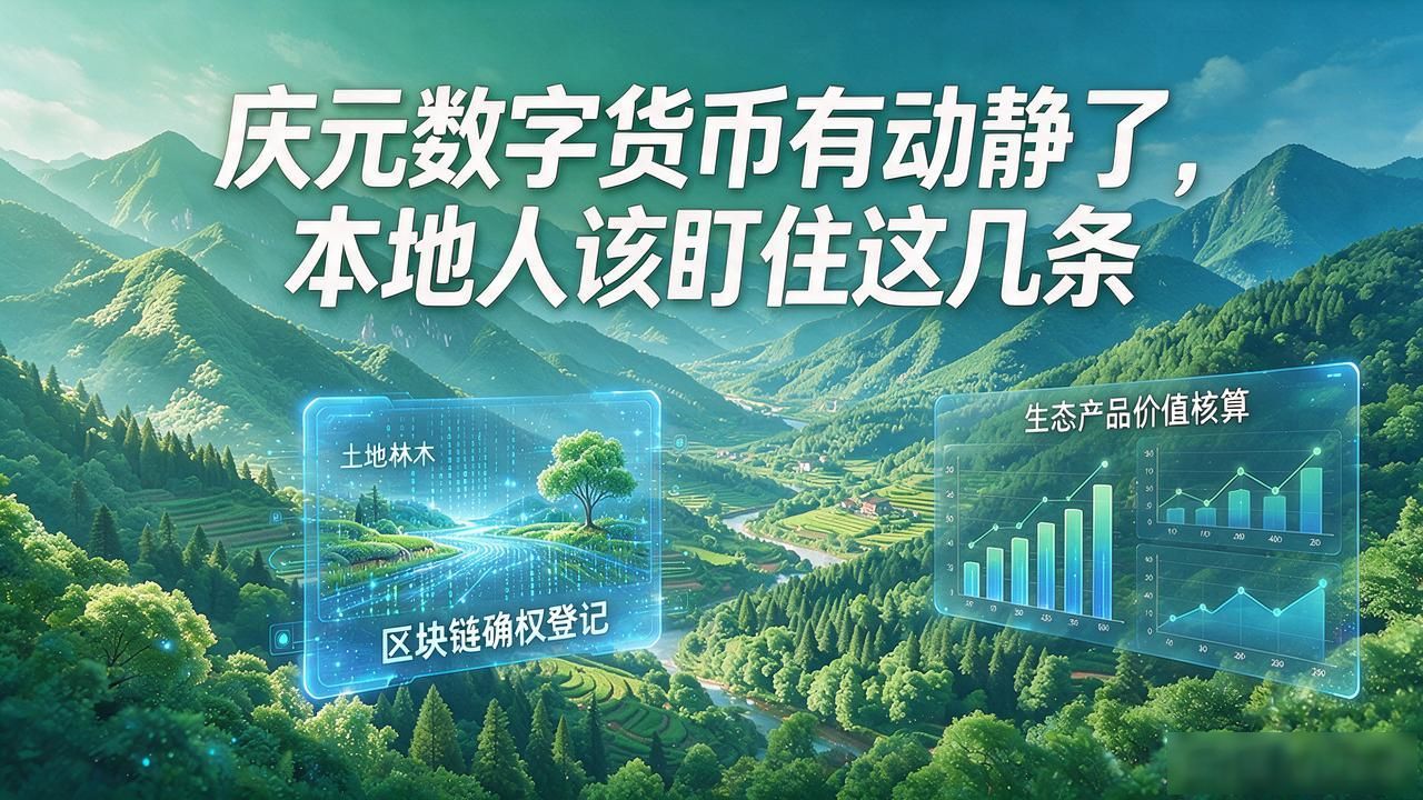 庆元数字货币有动静了，本地人该盯住这几条