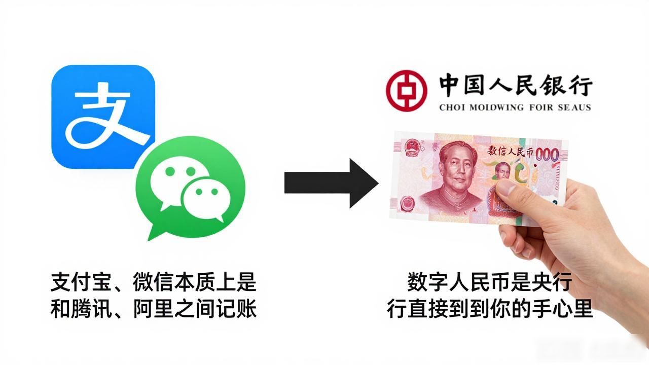 啥叫数字化货币？不是支付宝也不是银行卡，是央行发的电子现金