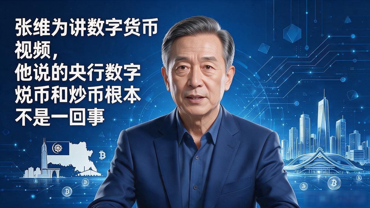 张维为讲数字货币视频，他说的央行数字货币和炒币根本不是一回事