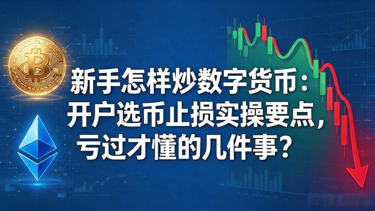 新手怎样炒数字货币：开户选币止损实操要点，亏过才懂的几件事