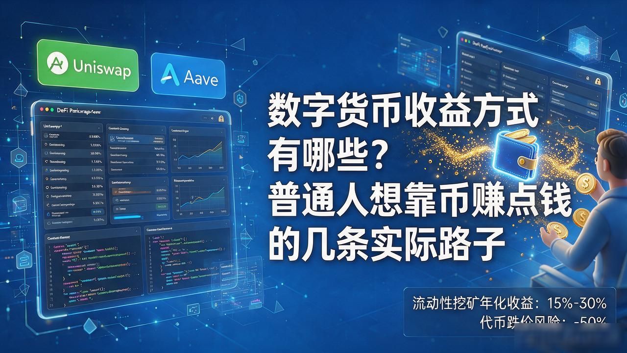数字货币收益方式有哪些？普通人想靠币赚点钱的几条实际路子