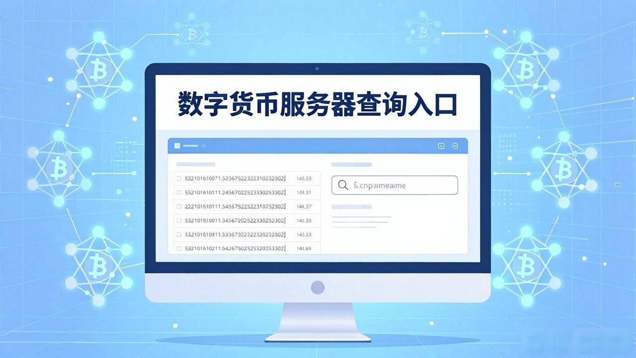 数字货币服务器查询入口：快速定位区块链节点地址