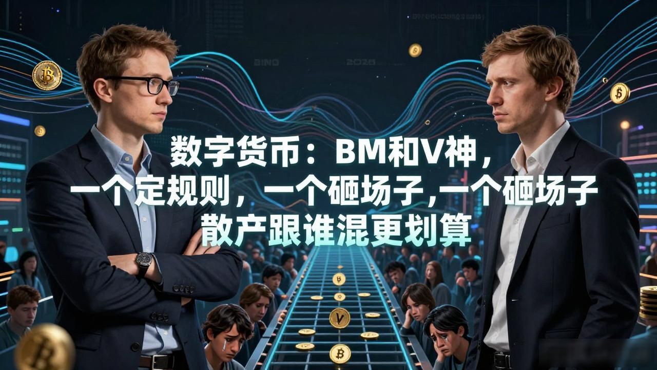 数字货币bm和v神，一个定规则一个砸场子，散户跟谁混更划算