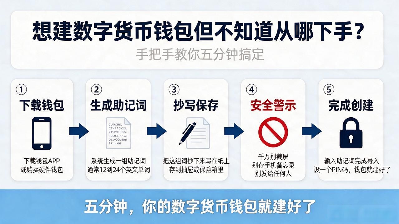 想建数字货币钱包但不知道从哪下手？手把手教你五分钟搞定