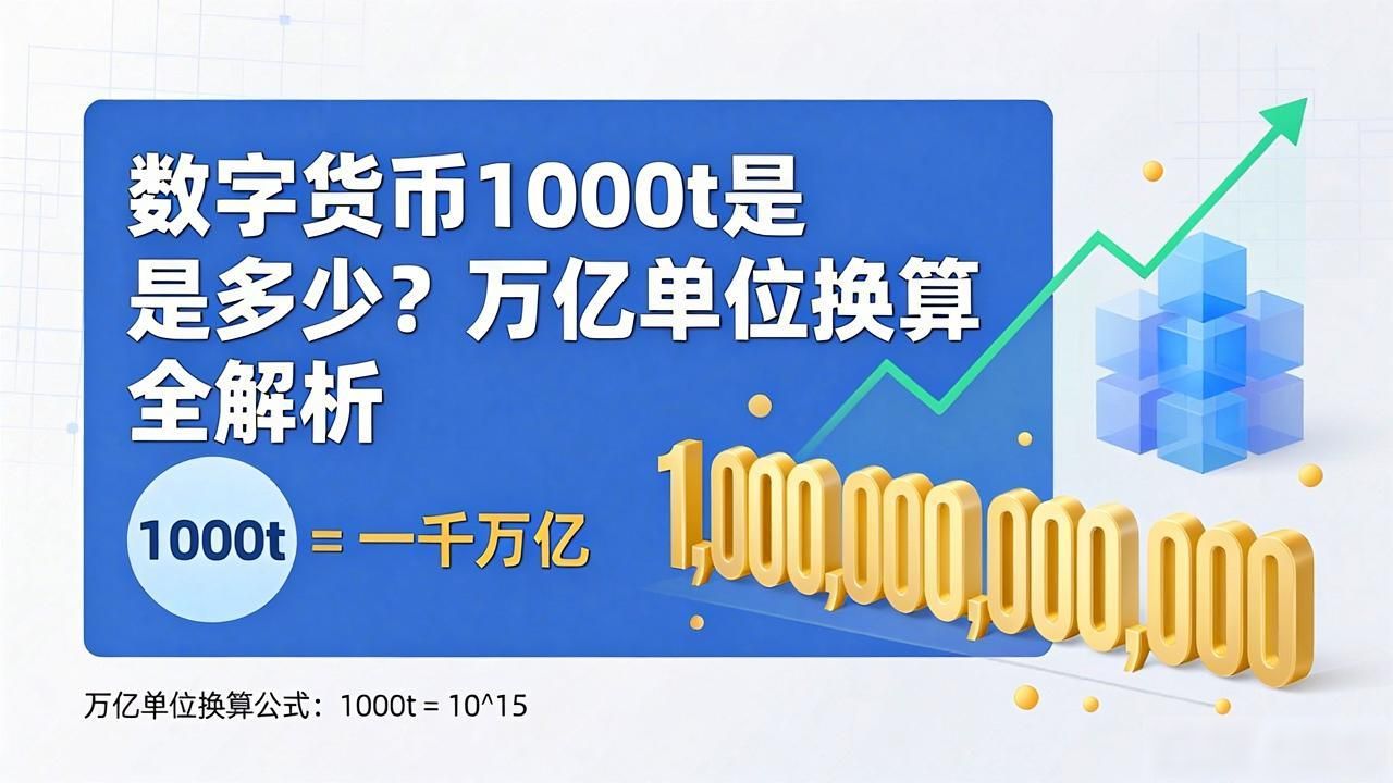数字货币1000t是多少？万亿单位换算全解析
