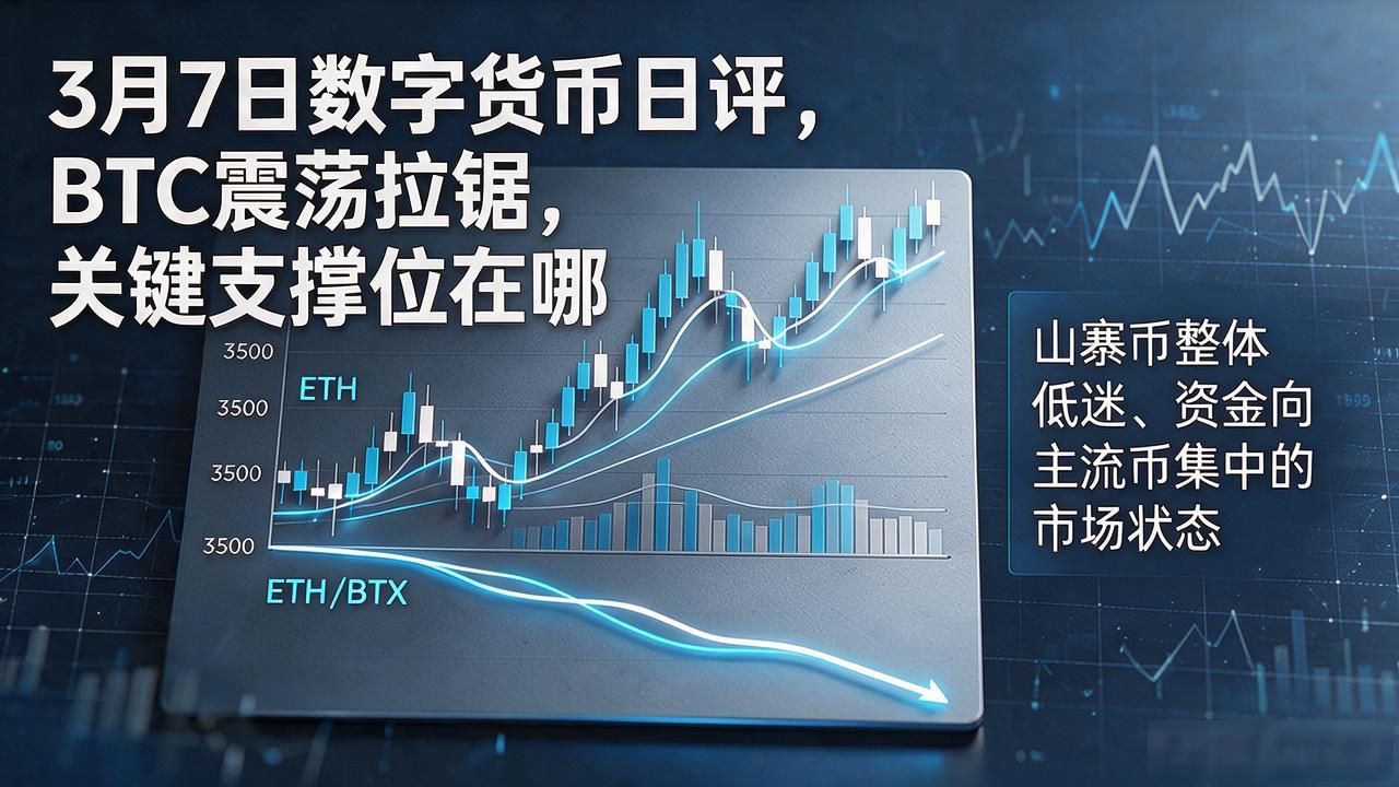 3月7日数字货币日评，BTC震荡拉锯，关键支撑位在哪