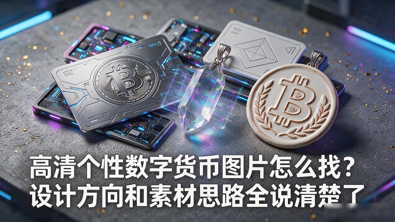 个性数字货币图片高清_数字货币视觉设计高清素材获取_赛博朋克风格币logo重绘技巧