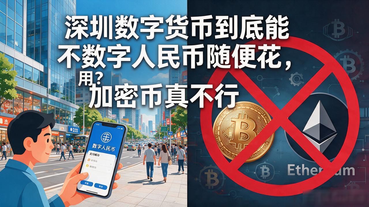 深圳数字货币到底能不能用？数字人民币随便花，加密币真不行