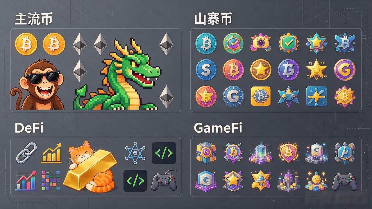 几百种数字货币图标大全，一张图认全主流币和山寨币