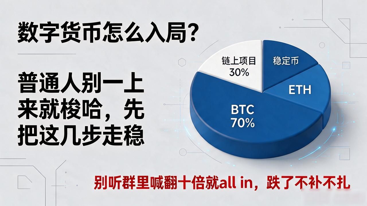 数字货币怎么入局？普通人别一上来就梭哈，先把这几步走稳