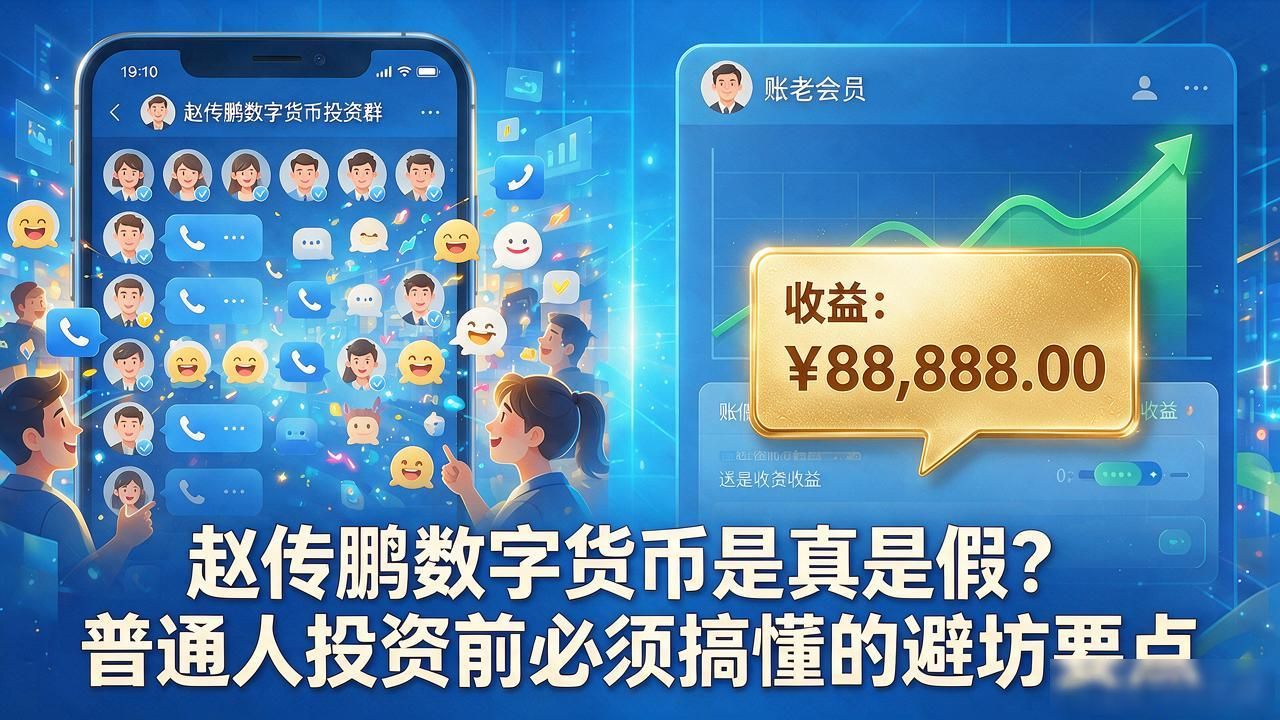 赵传鹏数字货币是真是假？普通人投资前必须搞懂的避坑要点