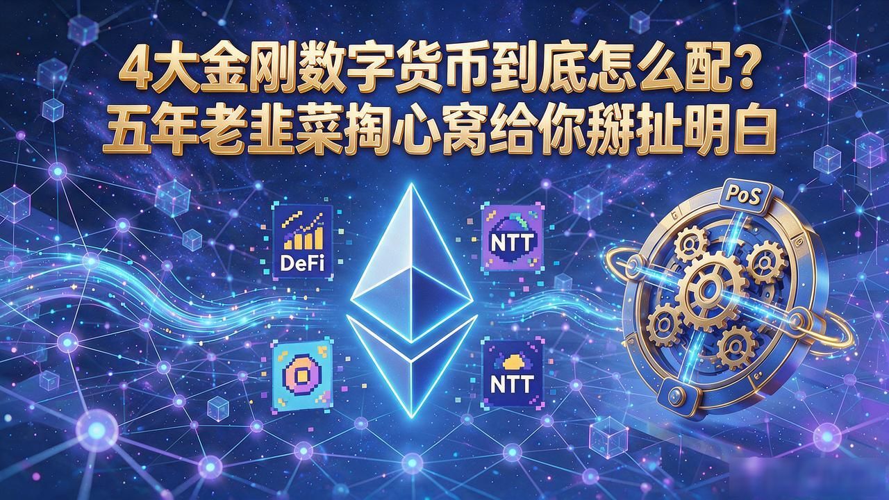 4大金刚数字货币_比特币以太坊瑞波币狗狗币配置逻辑_四大金刚加密资产底层差异分析